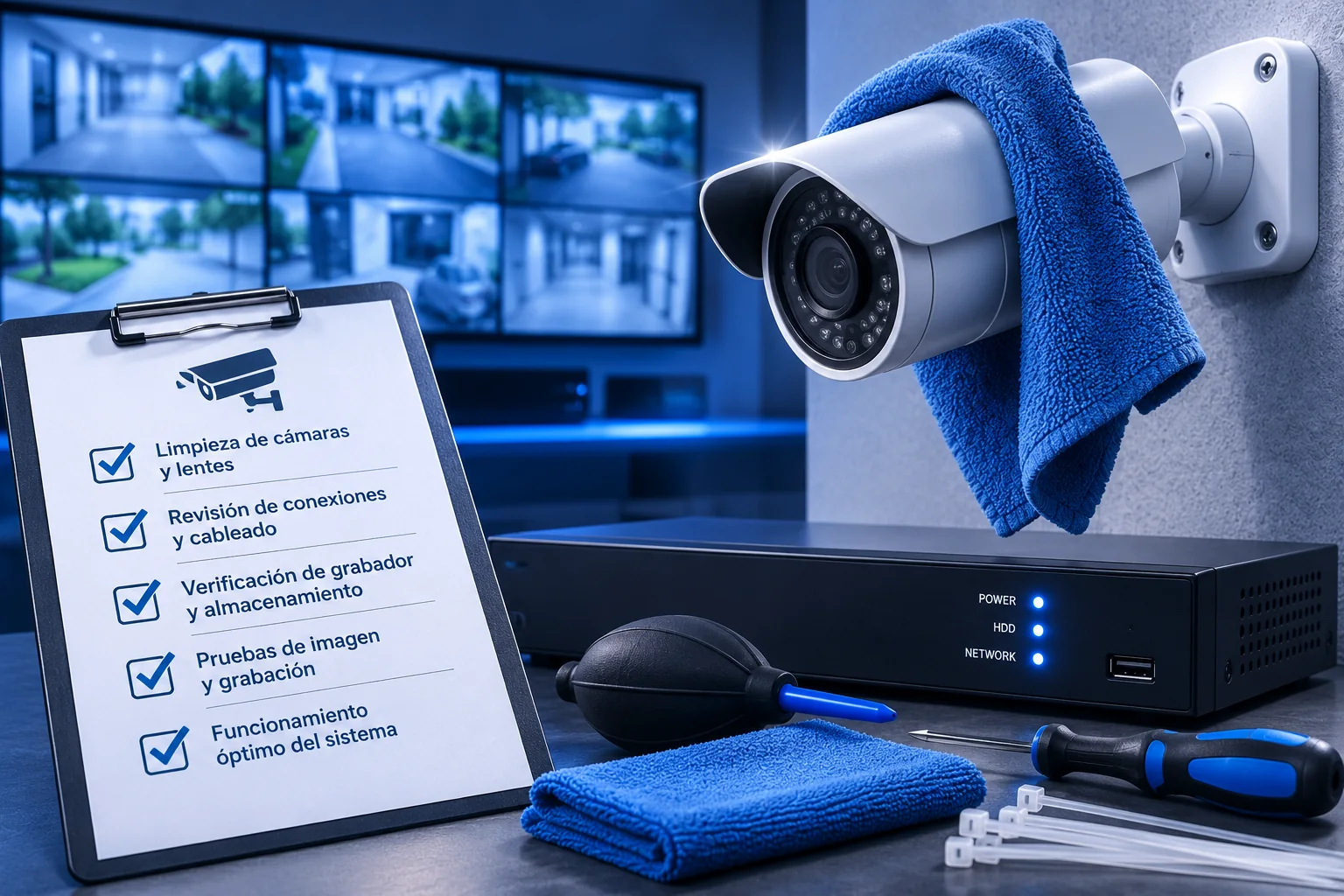 Mantenimiento preventivo de sistemas de videovigilancia